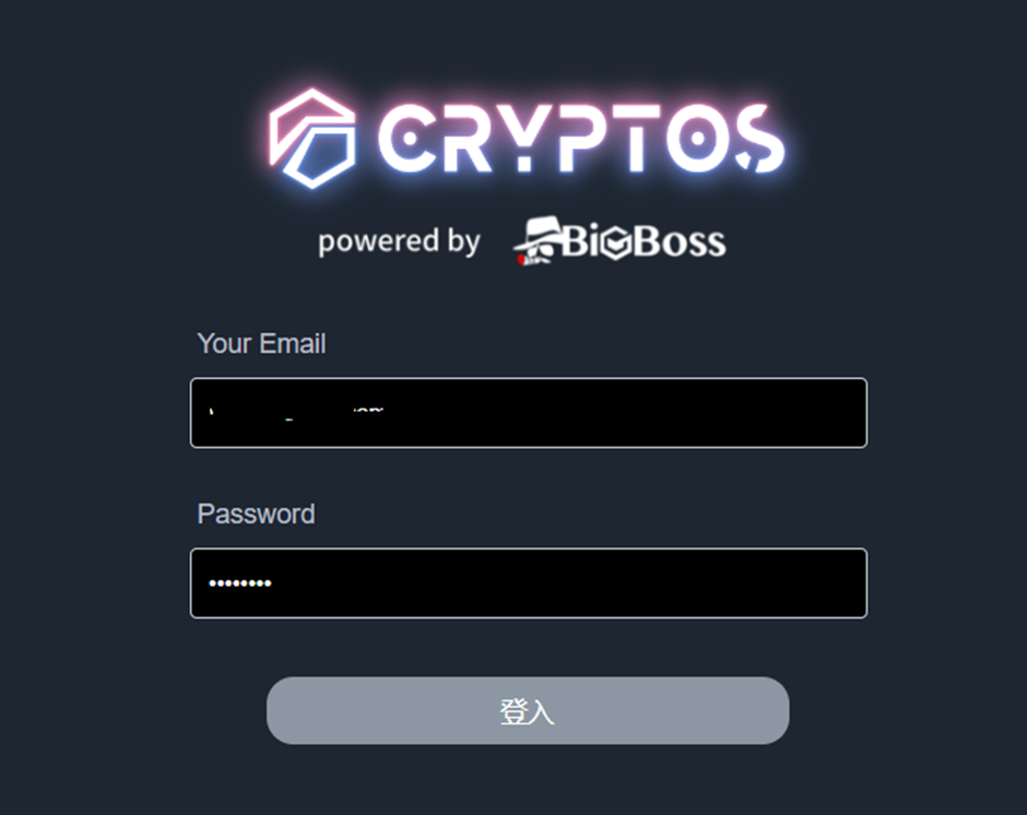 BigBoss CRYPTOS交易平台-登入