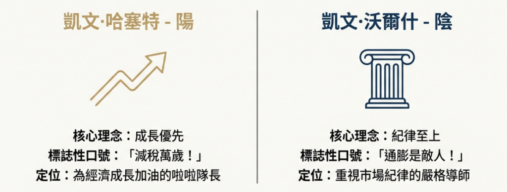 沃爾什 vs 哈塞特:截然不同的兩人