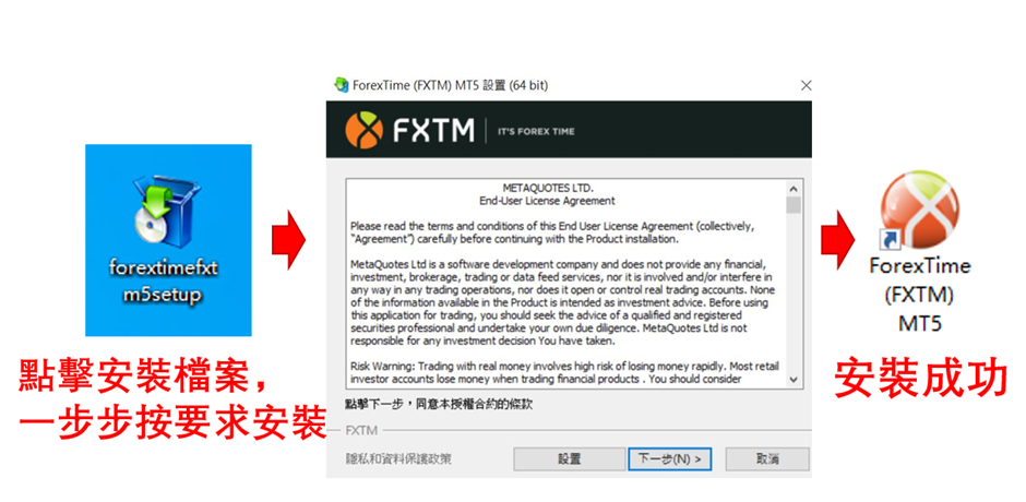 FXTM(富拓)安裝MT5