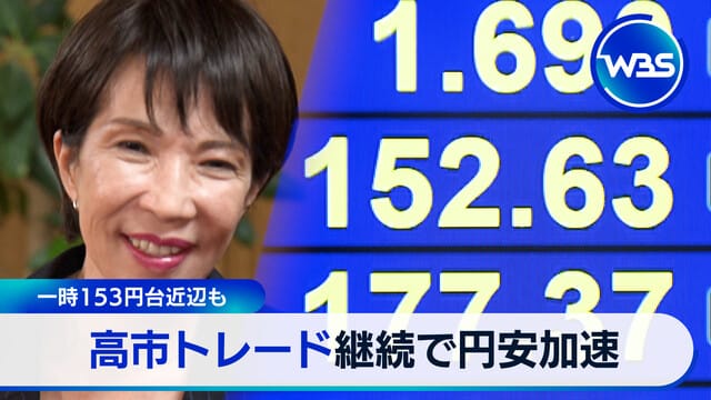 高市Trade持續推進 日圓貶值加速 一度接近153日圓區間