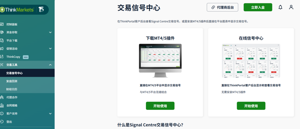ThinkMarkets交易工具第三方合作一覽