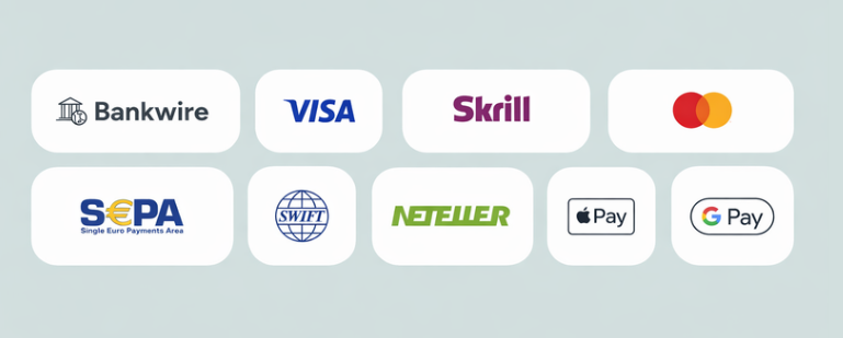 ThinkMarkets入金方式選擇畫面