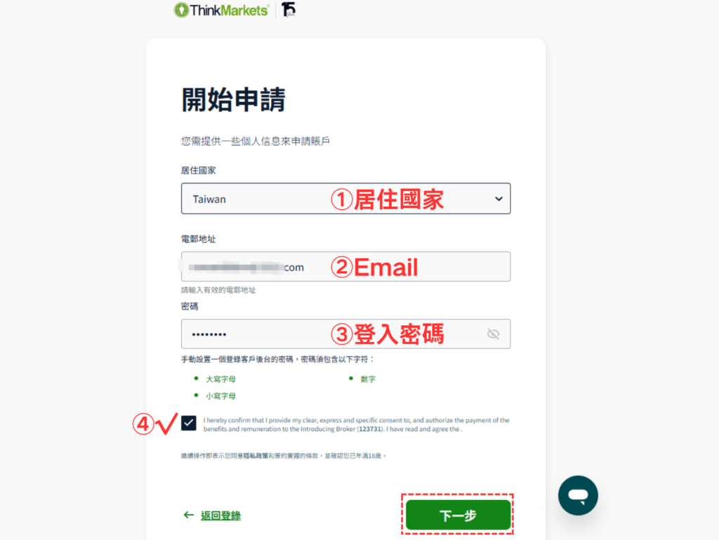 ThinkMarkets(智匯)開戶步驟-01