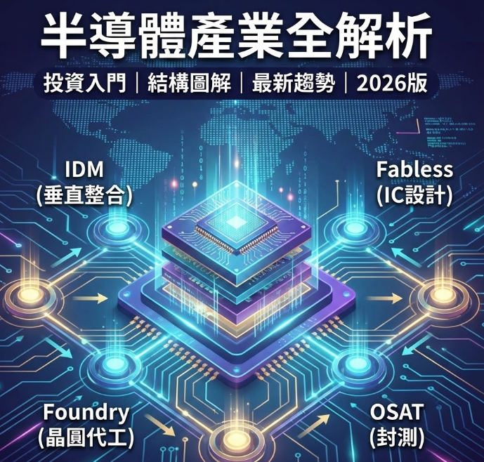 半導體產業全貌！3分鐘搞懂IDM、晶圓代工與封測