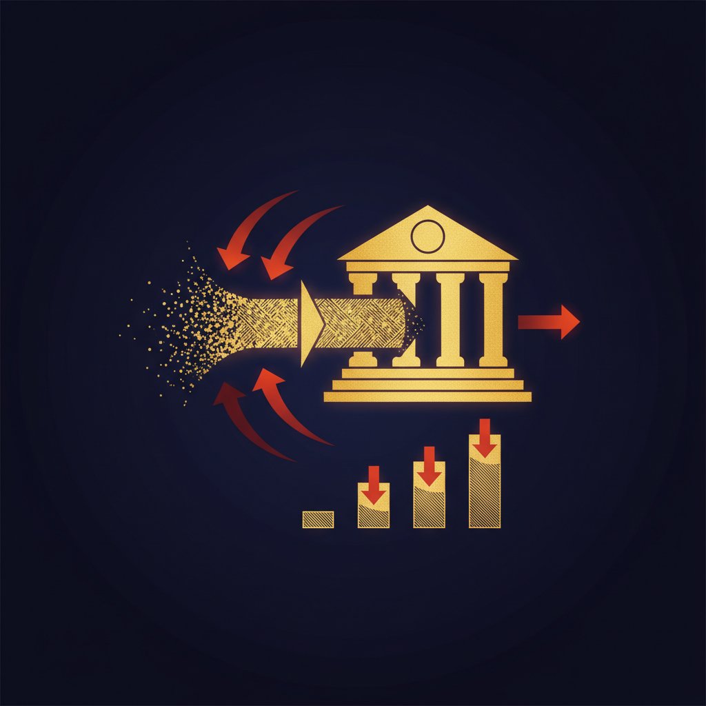 量化緊縮（Quantitative Tightening）中央銀行縮表政策の解説図