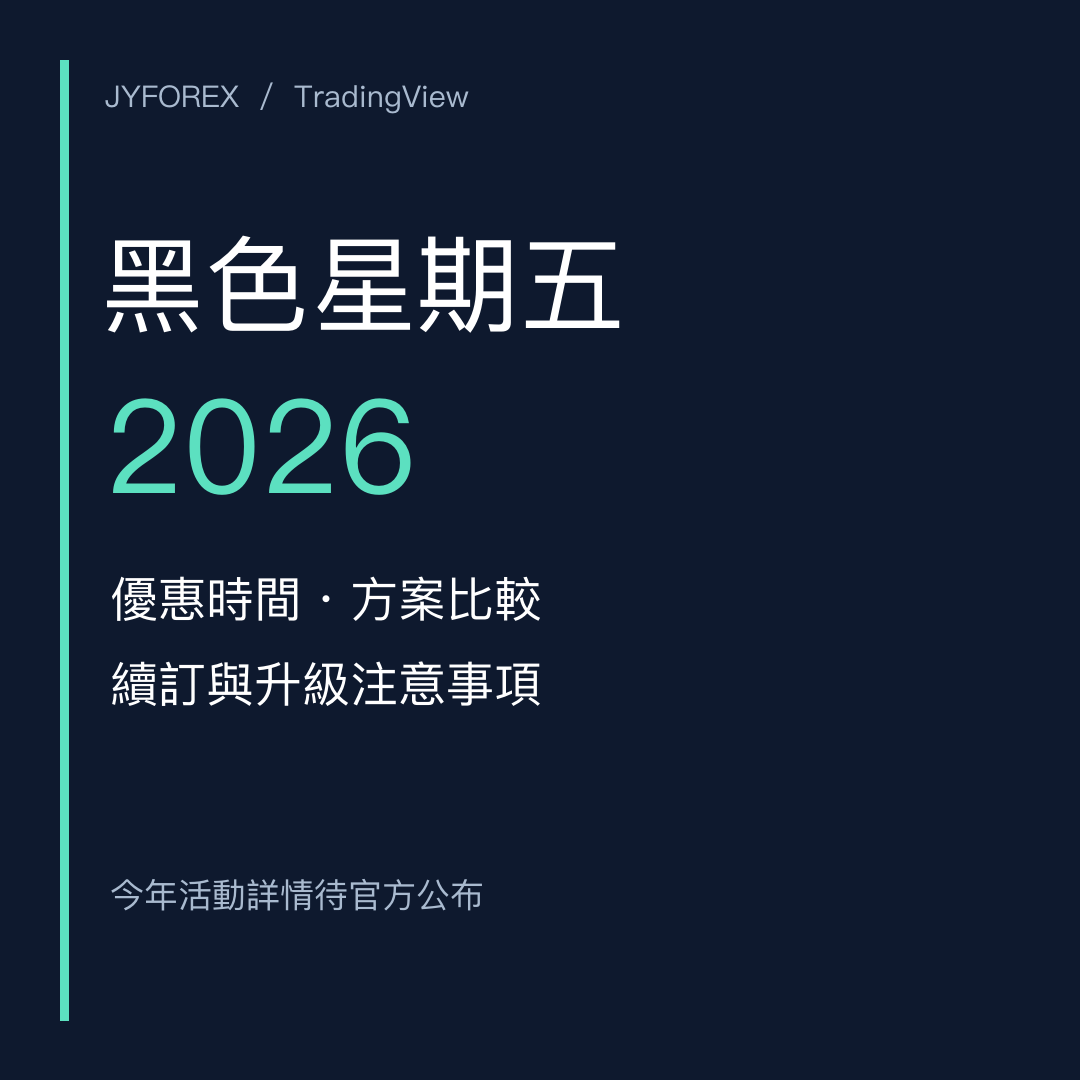 TradingView 黑色星期五2026：優惠時間、方案比較與續訂注意事項